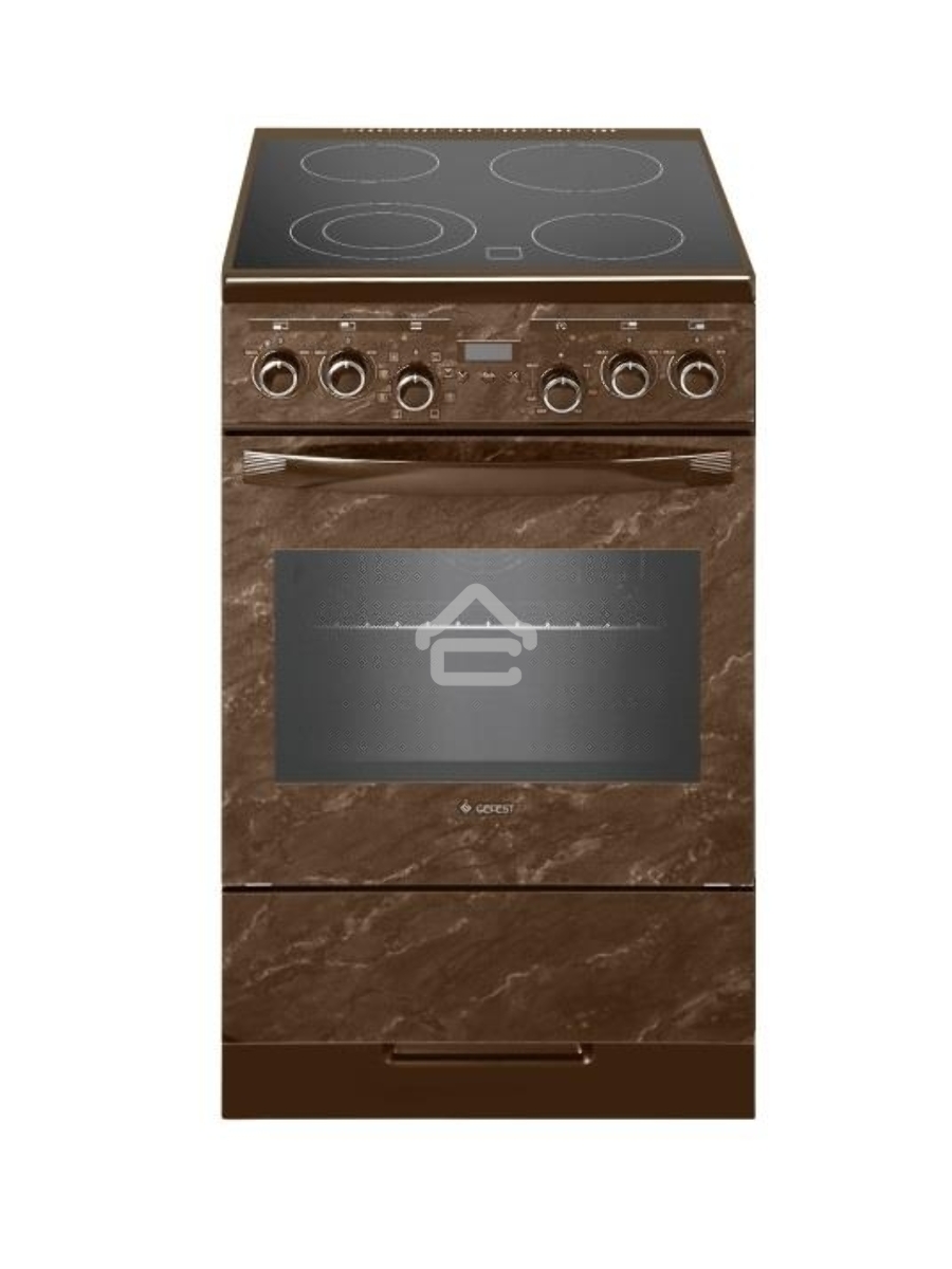 Плита электрическая Gefest ЭП Н Д 5560-03 0054 коричневый, конфорок 4 шт, духовка 55 л, 50 см x 85 см x 58.5 см