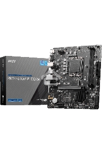 Материнская плата MSI PRO H610M-E DDR4, LGA 1700, Intel H610, 2xDDR4, 4xSATA, 1xM.2, 1xPCIe 4.0 x16, 1xPCIe 4.0 x1, 1xHDMI, 1xVGA, 1xRJ45 1Gb, 2xUSB-A 3.2 Gen 1, 4xUSB-A 2.0, 3x3.5мм, 7.1, mATX