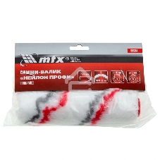 Мини-валик сменный НЕЙЛОН Профи, 100 мм, ворс 12 мм, D - 16 мм, D ручки - 6 мм, полиамид MTX