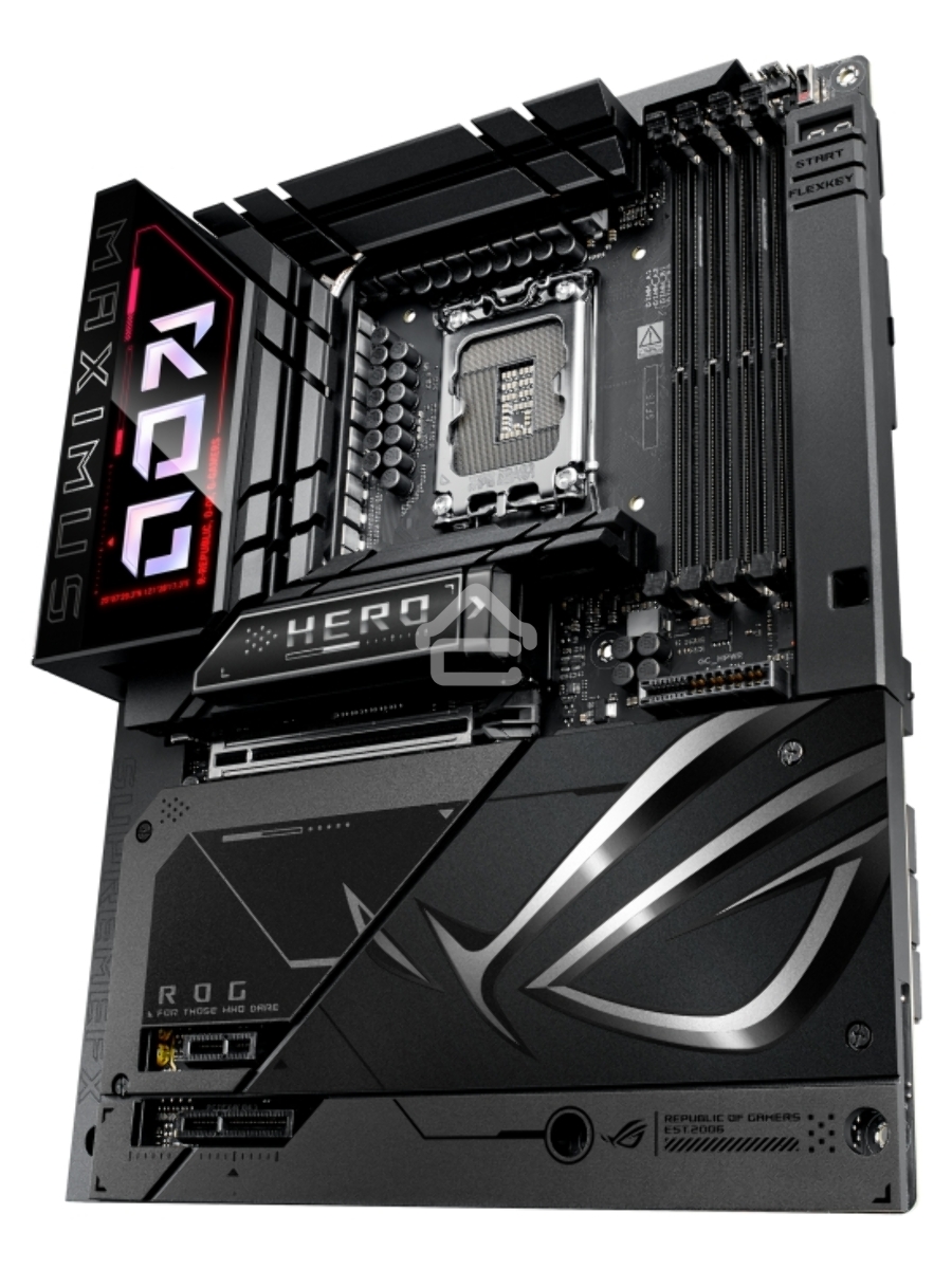 Материнская плата ASUS ROG MAXIMUS Z890 HERO BTF, LGA1851, Intel Z890, 4xDDR5, 4xSATA, 6xM.2, 1xPCIe 5.0 x16, 1xPCIe 4.0 x4, 1xPCIe x1, 1xHDMI, 2xUSB-C (Thunderbolt 4), 1xUSB-C 3.2 Gen 2, 4xUSB-A 3.2 Gen 2, 4xUSB-A 3.2 Gen 1, 2x2.5Gb LAN, Wi-Fi 7, Bluetoo