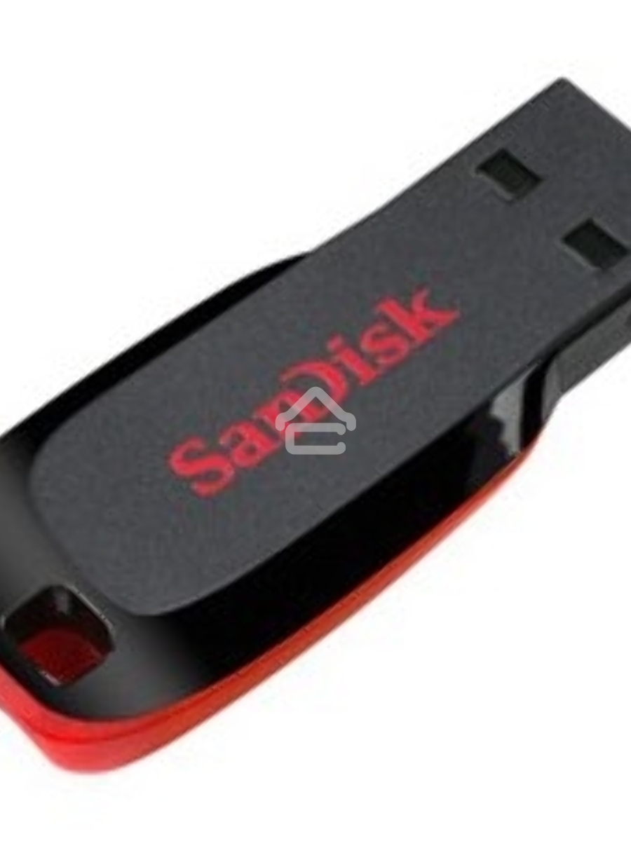 Флеш диск Sandisk 32Gb Cruzer Blade SDCZ50-032G-B35 USB2.0 черный/красный