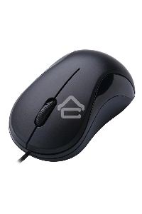 Мышь проводная Oklick 115S черный, 1200 dpi, USB, кнопки - 3