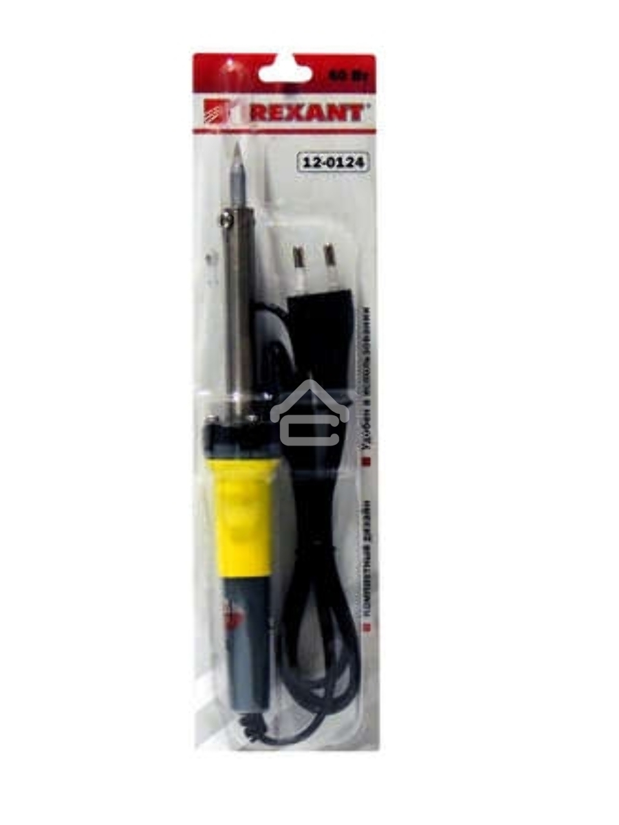 Паяльник с керам. нагревателем долговечное жало 220В/60Вт Rexant 12-0124