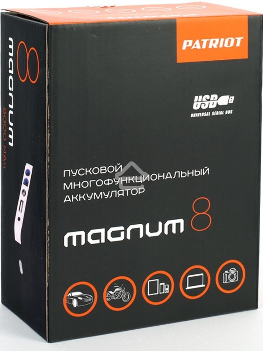 Пусковой многофункциональный аккумулятор Patriot MAGNUM 8 650201608