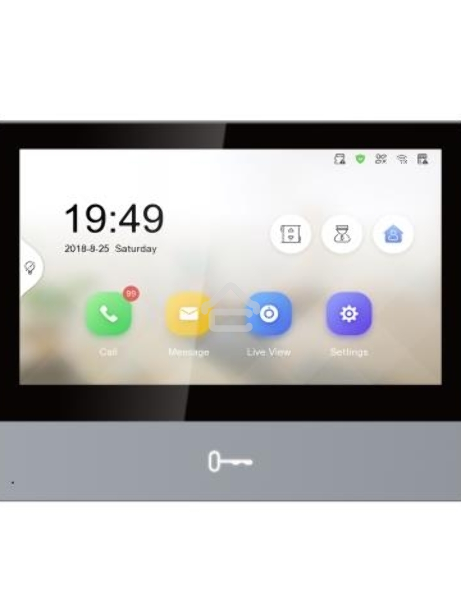 Видеодомофон Hikvision DS-KH8350-TE1 серебристый