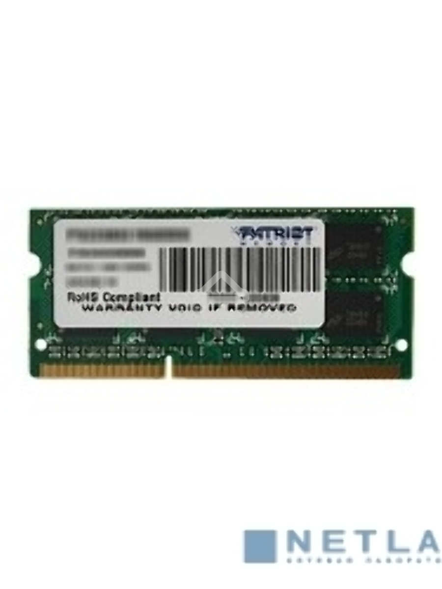 Оперативная память Patriot, DDR3, 8GB (1x8 GB), 1600 MHz, CL11, SO-DIMM