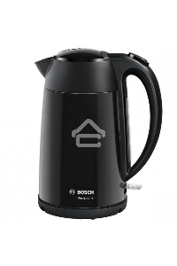 Чайник электрический Bosch TWK3P423 1.7л. 2400Вт черный (корпус: нержавеющая сталь)