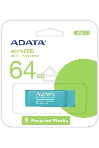 Флеш диск ADATA USB3 64GB GREEN UC310E-64G-RGN