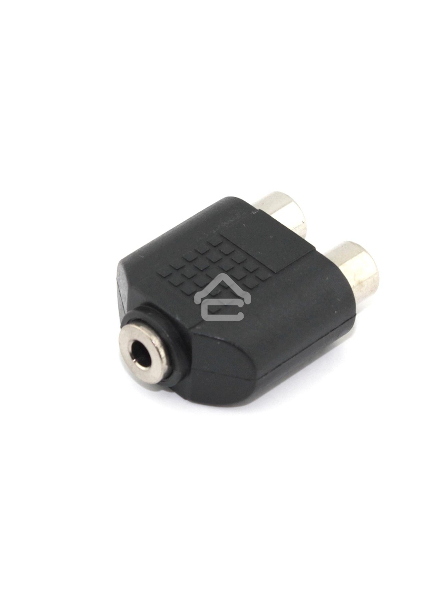 Переходник с RCA (тюльпан) 2 канала мама на miniJack