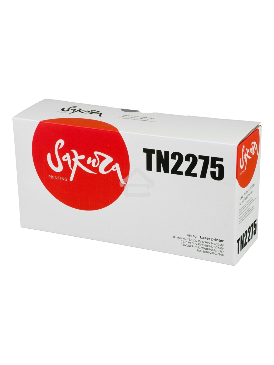 Картридж Sakura TN2275/TN450 для Brother HL-2220/2230/2240/2242/2250/2270 MFC-7290/7360/7470/7460/7860 DCP-7057/7060/7065/7055 FAX-2840/2890/2990, 2600 к