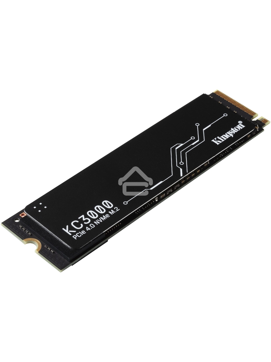 Накопитель SSD Kingston KC3000, 4Tb, PCIe 4.0 x4, M.2 2280, NVMe, R/W 7000/7000, с радиатором
