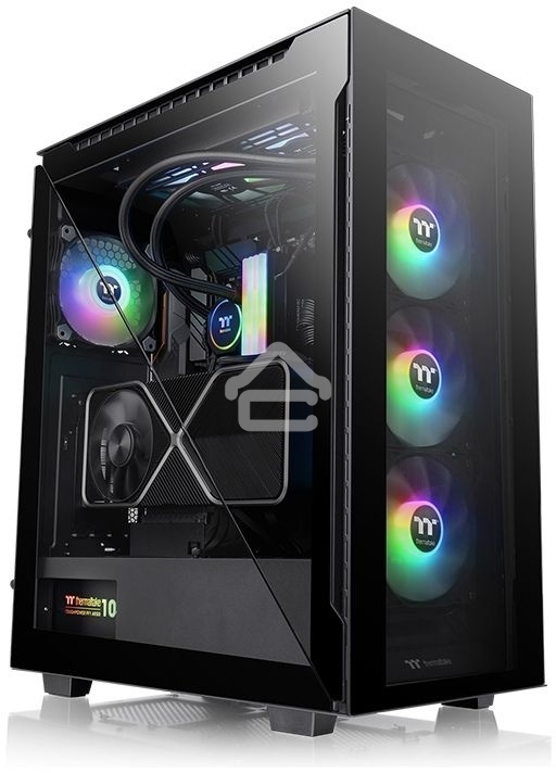 Компьютерный корпус Thermaltake Divider 500 TG ARGB CA-1T4-00M1WN-01 Black/Win/SPCC/Tempered Glass*4/120мм ARGB Fan*3/120мм Standard Fan*1 (527880)