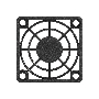 Решетка для вентилятора 40x40 ExeGate EG-040PSB (40x40 мм, пластиковая, квадратная, черная)