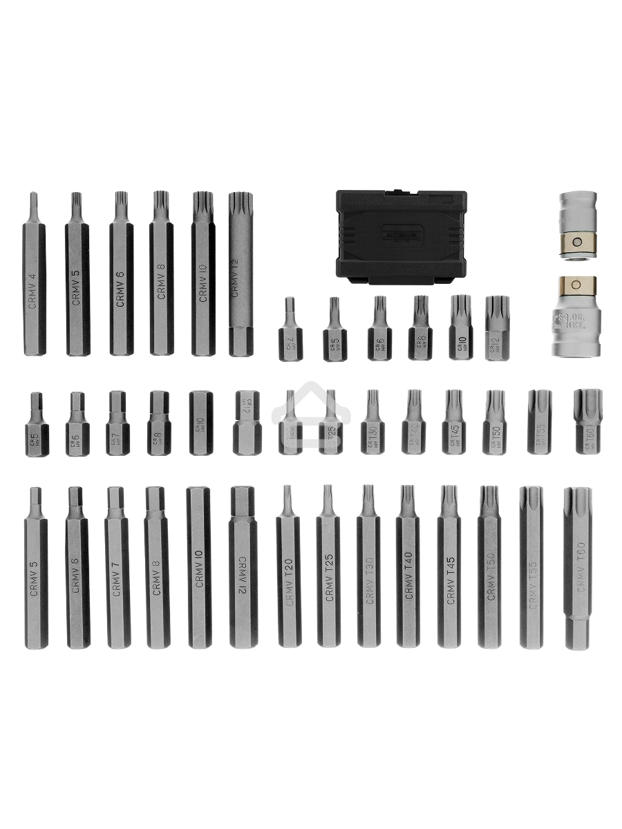 Набор бит HEX, TORX, SPLINE, шестигранный хвостовик 3/8