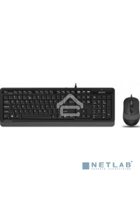 Клавиатура + мышь A4 Fstyler F1010 клав:черный/серый мышь:черный/серый USB Multimedia