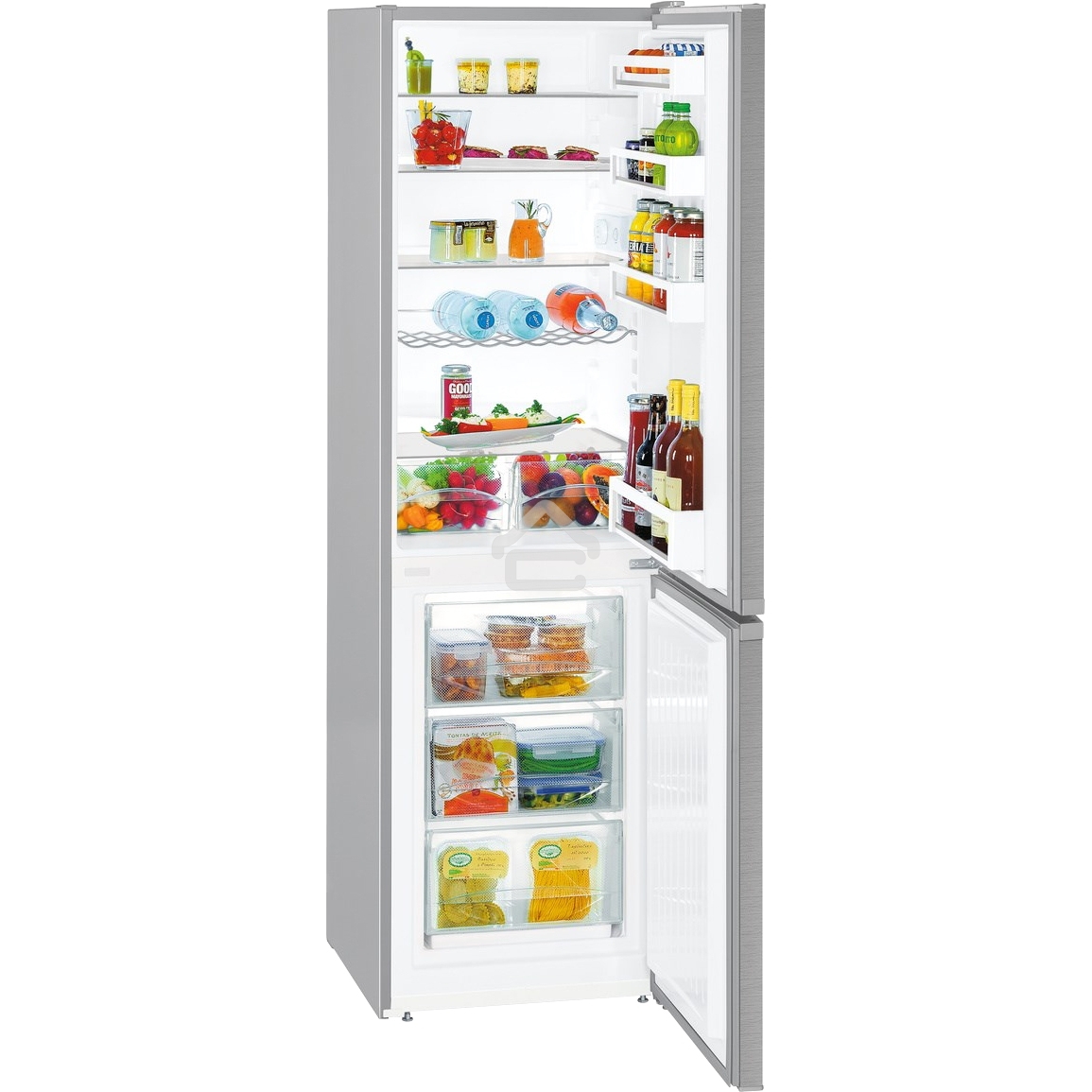 Холодильник Liebherr CUefe 3331-26 001 нержавеющая сталь двухкамерный 212/84л морозилка снизу