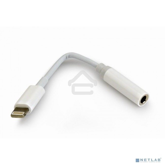 Переходник USB Cablexpert CCA-LM3.5F-01-W, Lightning/Jack3.5F, белый