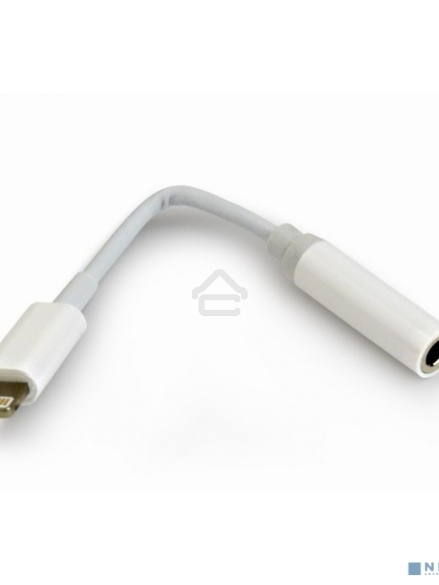 Переходник USB Cablexpert CCA-LM3.5F-01-W, Lightning/Jack3.5F, белый