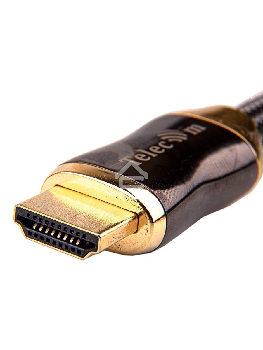 Кабель HDMI 19M/M,ver. 2.1, 8K@60 Hz 2m метал разъемы, нейлоновая оплетка Telecom <TCG300-2M>