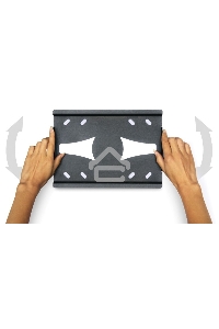 Кронштейн для телевизора Holder LCDS-5010 черный металлик настенный наклон