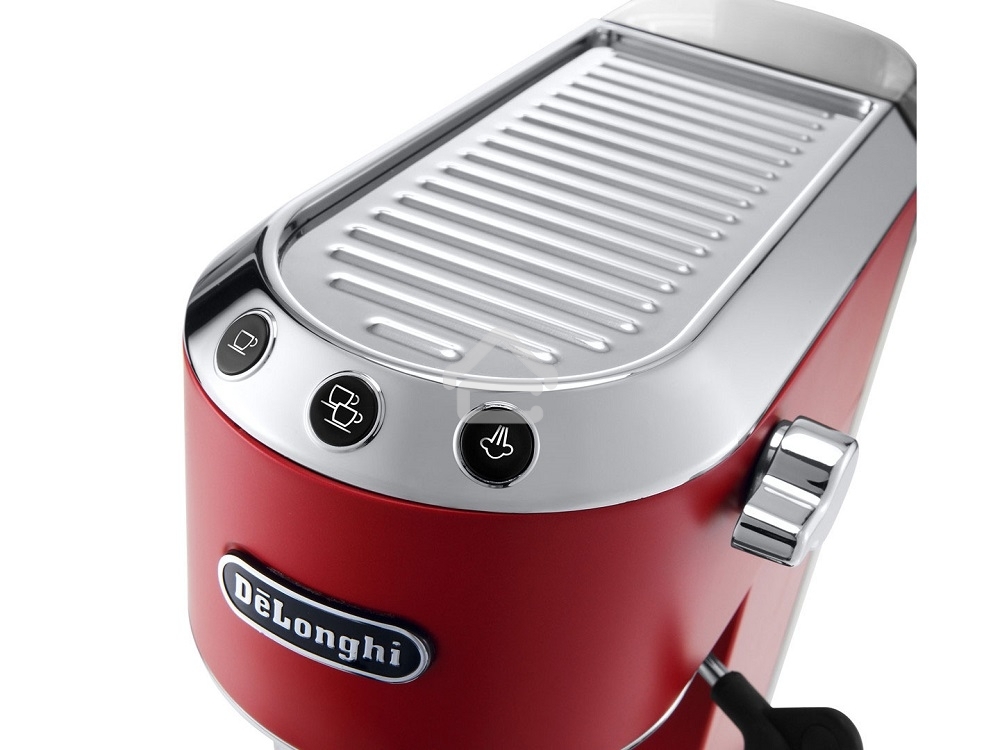 Кофеварка эспрессо DeLonghi EC685.R красный, исп. кофе - молотый/чалды, 1.1 л, 1350 Вт, 15 Бар.