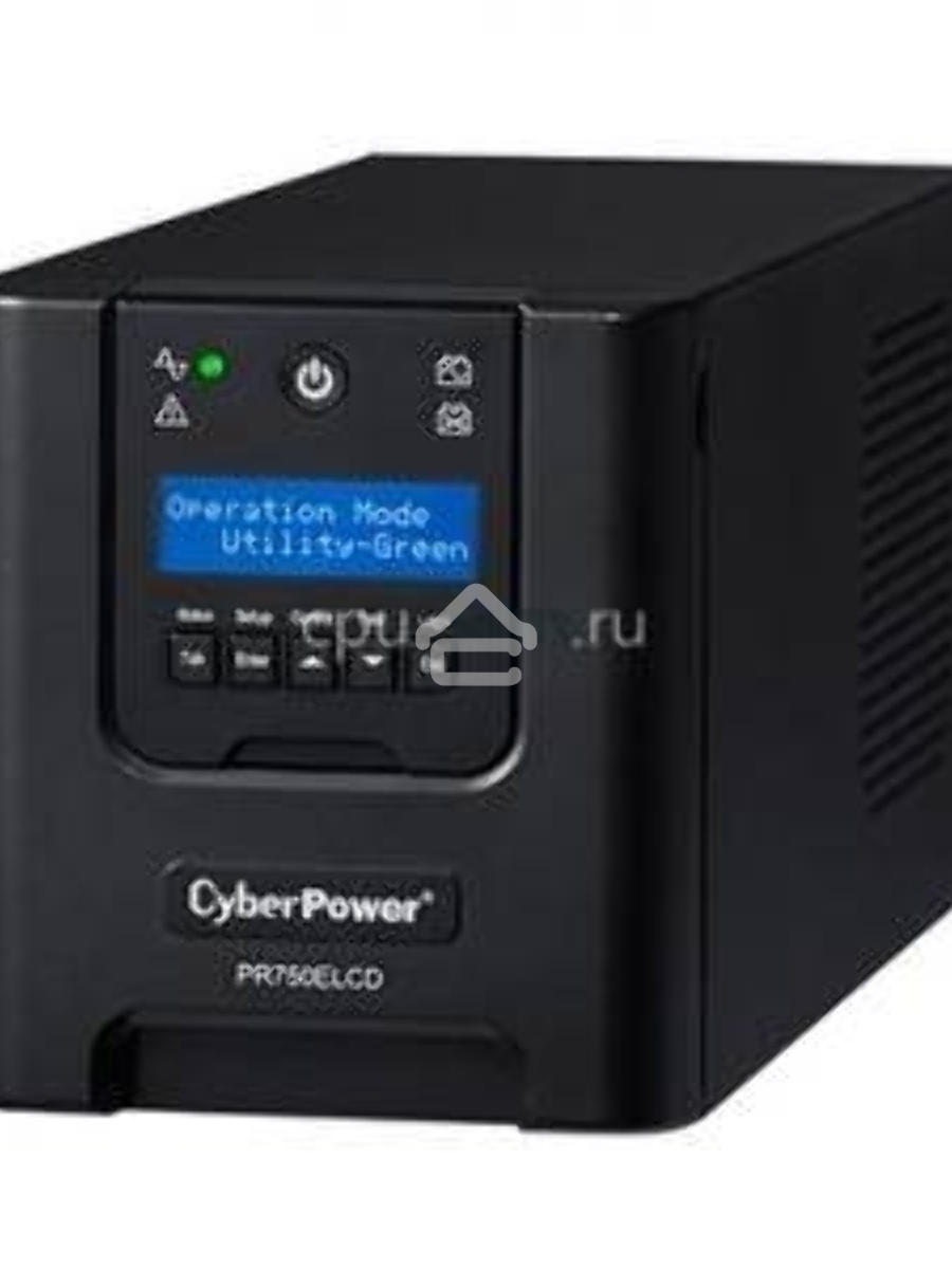 Источник бесперебойного питания CyberPower PR750ELCD 750VA/675W USB/RJ11/45 (6 IEC)