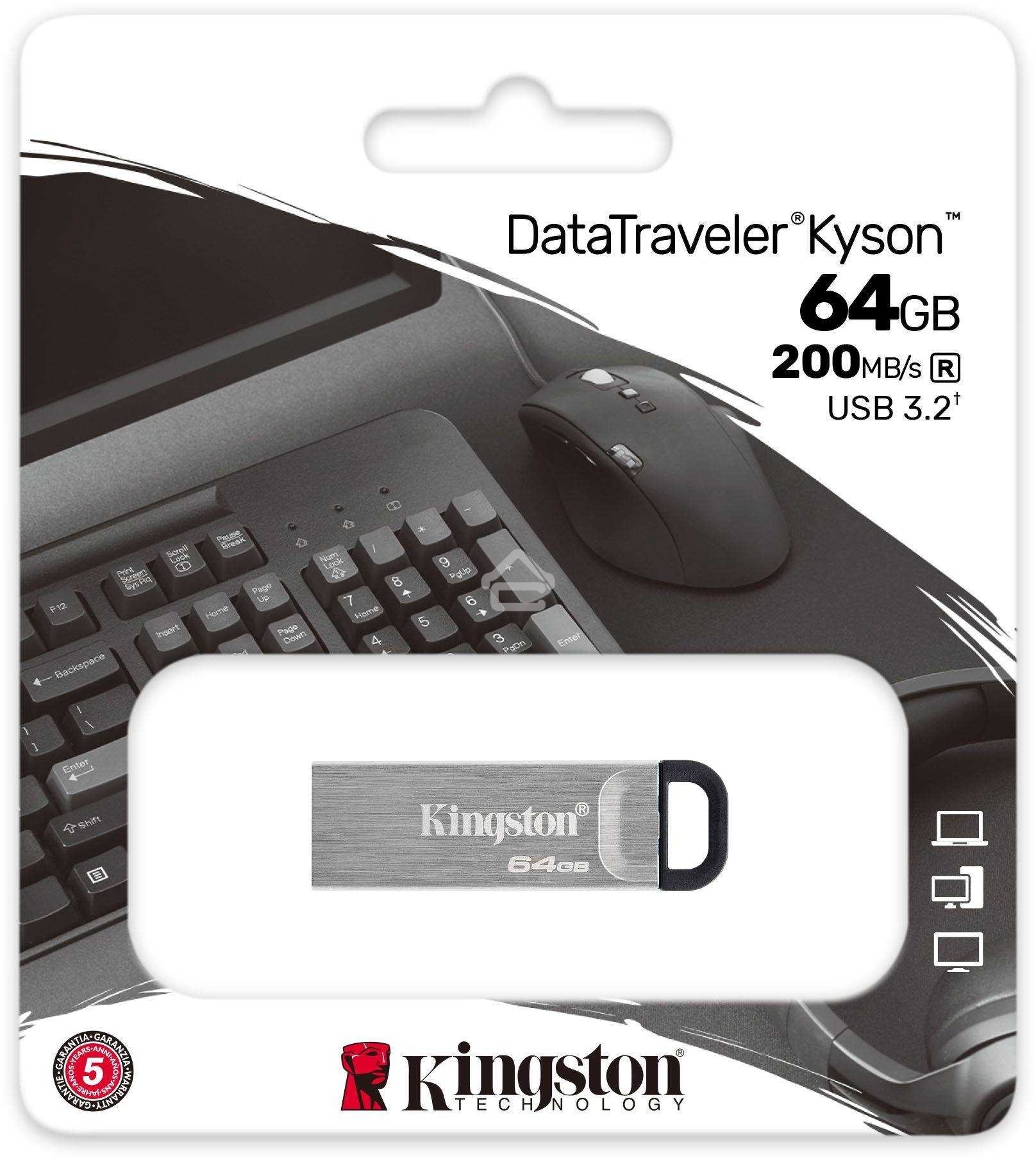 Флешка USB Kingston USB Flash KYSON 64Gb USB 3.2 Gen 1