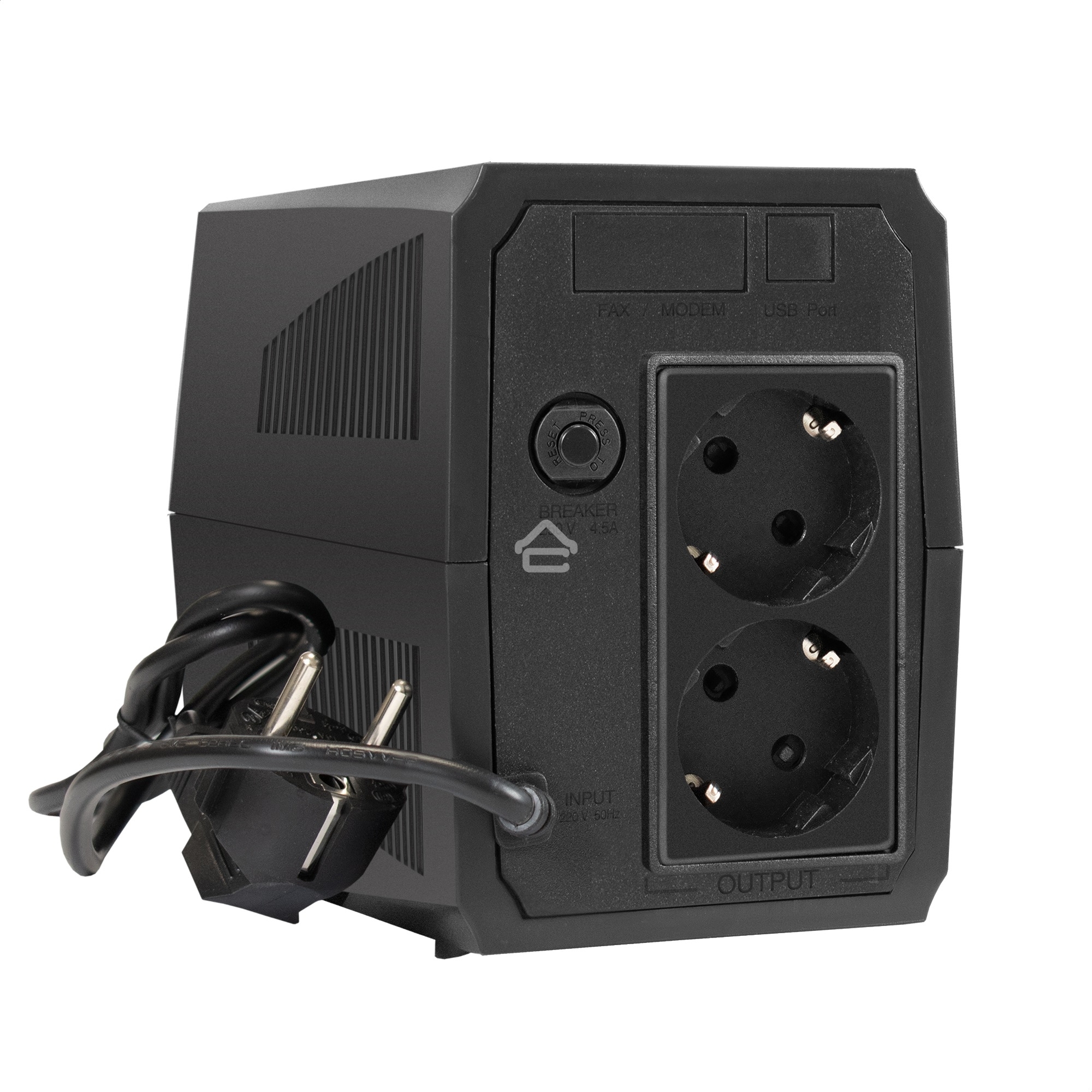 Источник бесперебойного питания ExeGate Power Back BNB-500.LED.2SH <500VA/300W, LED, 2*Schuko, Black>