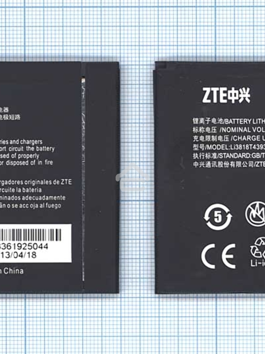 Аккумуляторная батарея Li3818T43P3H605646 для ZTE N909 ZTE V818 3.7V 5.92Wh
