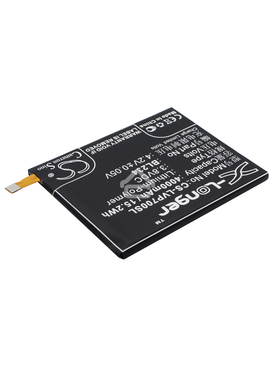Аккумулятор CameronSinoCS-LVP700SL (BL234) для Lenovo P70T 3.8V / 4000mAh / 15.20Wh