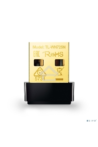 Сетевой адаптер TP-Link SOHO TL-WN725N Беспроводной USB Нано адаптер 150 Мбит/с стандарта N c кнопкой QSS(Realtec)