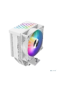 Кулер PCCooler R400 ARGB WH S115X/1200/1700/AM4/AM5 (TDP 180W, 90mm ARGB Fan, 4 тепловые трубки 6мм, 650-2200RPM, 28,3dBa)