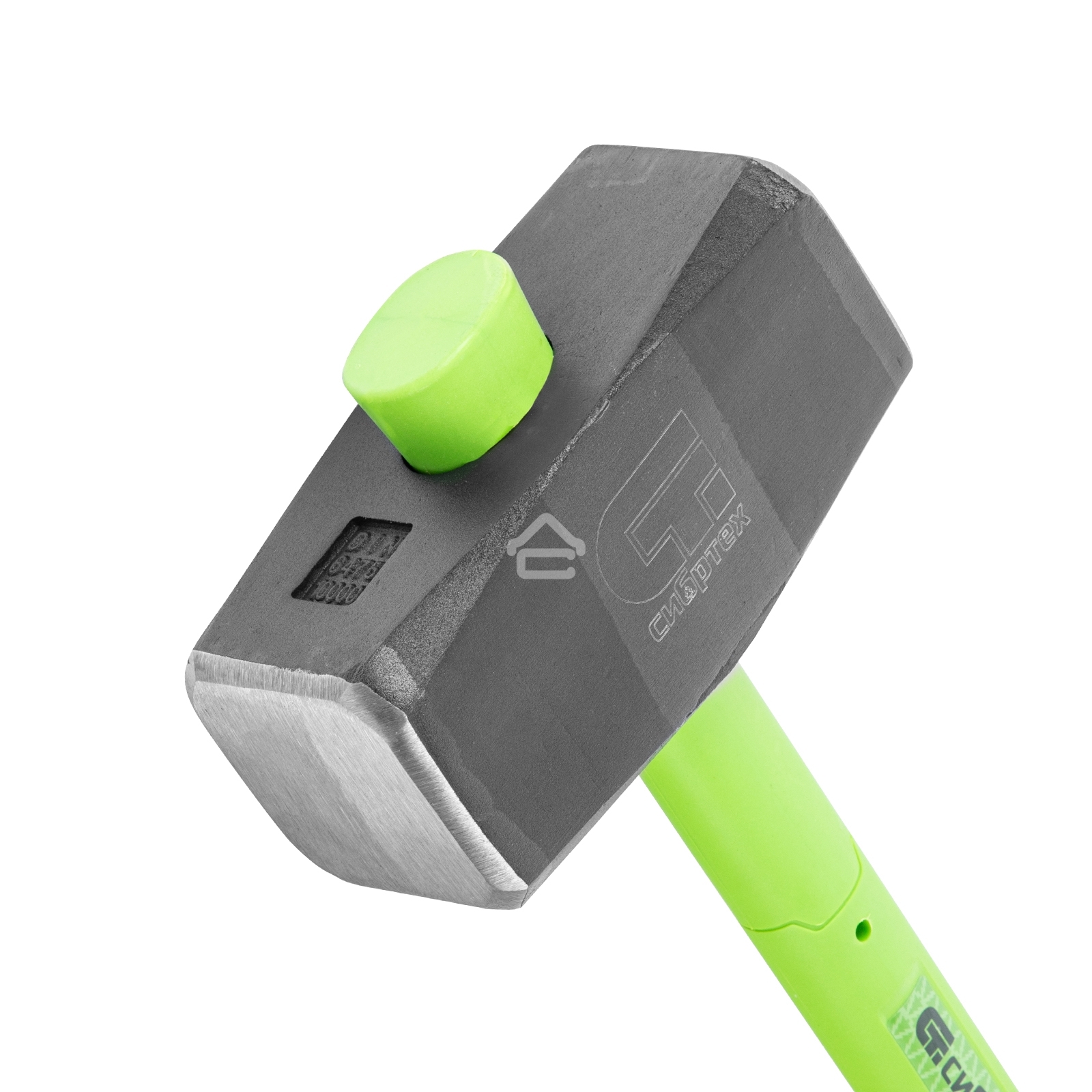 Кувалда Сибртех 10000 г, фибергласовая обрезиненная рукоятка