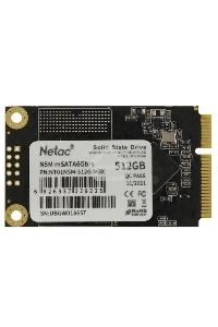 Накопитель SSD Netac N5M, 512GB, mSATA, R/W 540/490