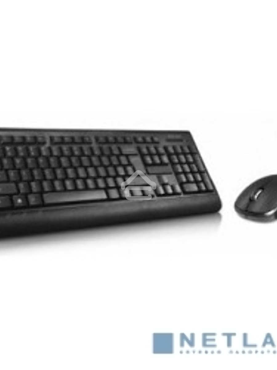 Клавиатура + мышь Oklick 240M черный USB Беспроводная 2.4Ghz