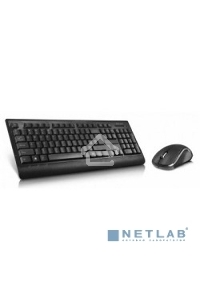 Клавиатура + мышь Oklick 240M черный USB Беспроводная 2.4Ghz
