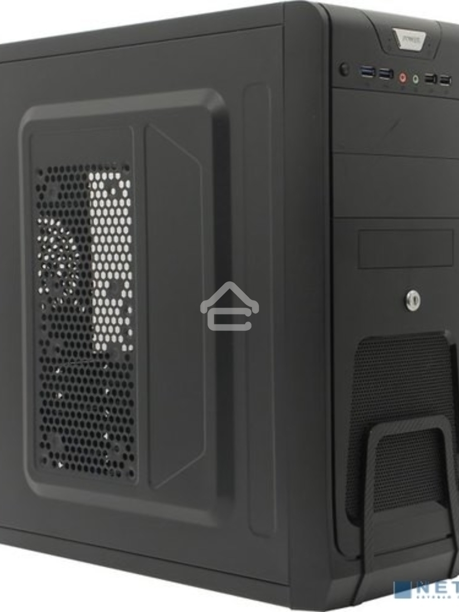 Компьютерный корпус Miditower ExeGate EX283216RUS CP-603UB-CP400 (ATX, БП CP400 с вент. 8см, 2*USB+2*USB3.0, аудио, блокировка, черный)