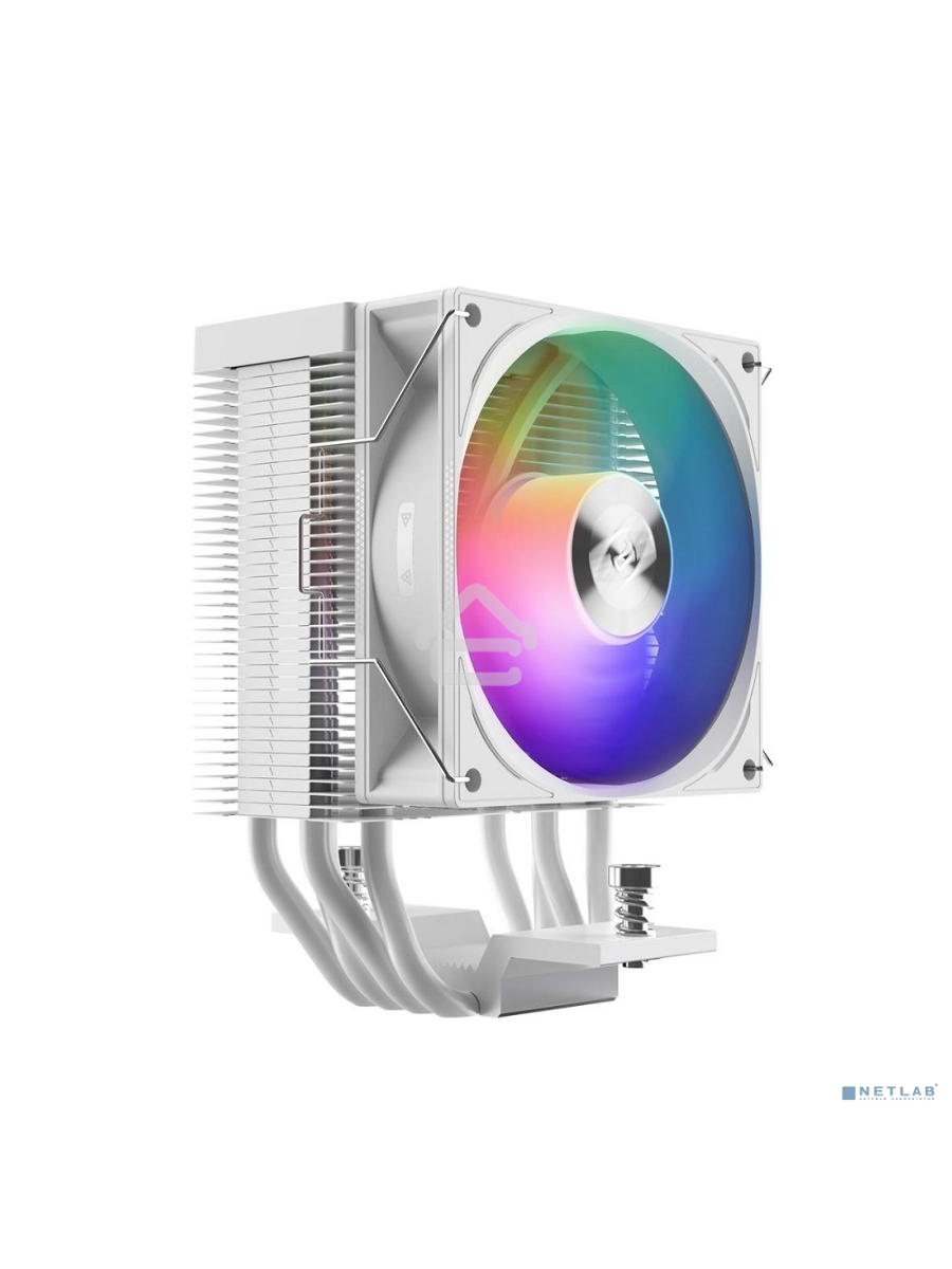 Кулер PCCooler R400 ARGB белый 92мм алюминий+медь 2200rpm 30db 4-pin 180W 133мм
