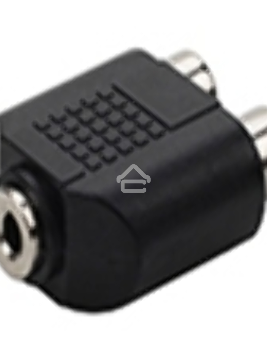 Переходник с RCA (тюльпан) 2 канала мама на miniJack