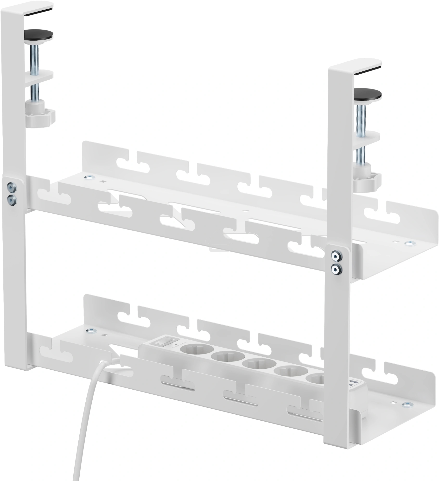 Кабель-канал Cactus CS-CM-400-2WT для столов 40x13.4x34.2 см белый
