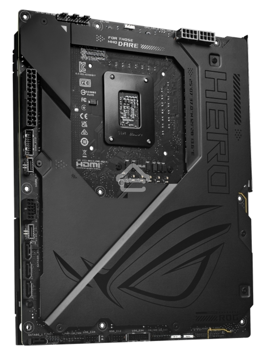 Материнская плата ASUS ROG MAXIMUS Z890 HERO BTF, LGA1851, Intel Z890, 4xDDR5, 4xSATA, 6xM.2, 1xPCIe 5.0 x16, 1xPCIe 4.0 x4, 1xPCIe x1, 1xHDMI, 2xUSB-C (Thunderbolt 4), 1xUSB-C 3.2 Gen 2, 4xUSB-A 3.2 Gen 2, 4xUSB-A 3.2 Gen 1, 2x2.5Gb LAN, Wi-Fi 7, Bluetoo