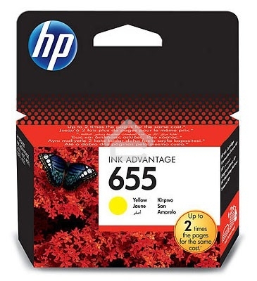 Картридж струйный HP 655 CZ112AE желтый для HP DJ IA 3525/4615/4625/5525/6525 (600стр.)