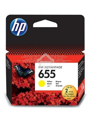 Картридж струйный HP 655 CZ112AE желтый для HP DJ IA 3525/4615/4625/5525/6525 (600стр.)