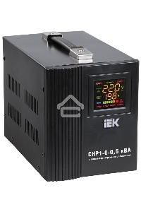 Стабилизатор напряжения HOME СНР 1/220 0.5кВА переносной ИЭК IVS20-1-00500