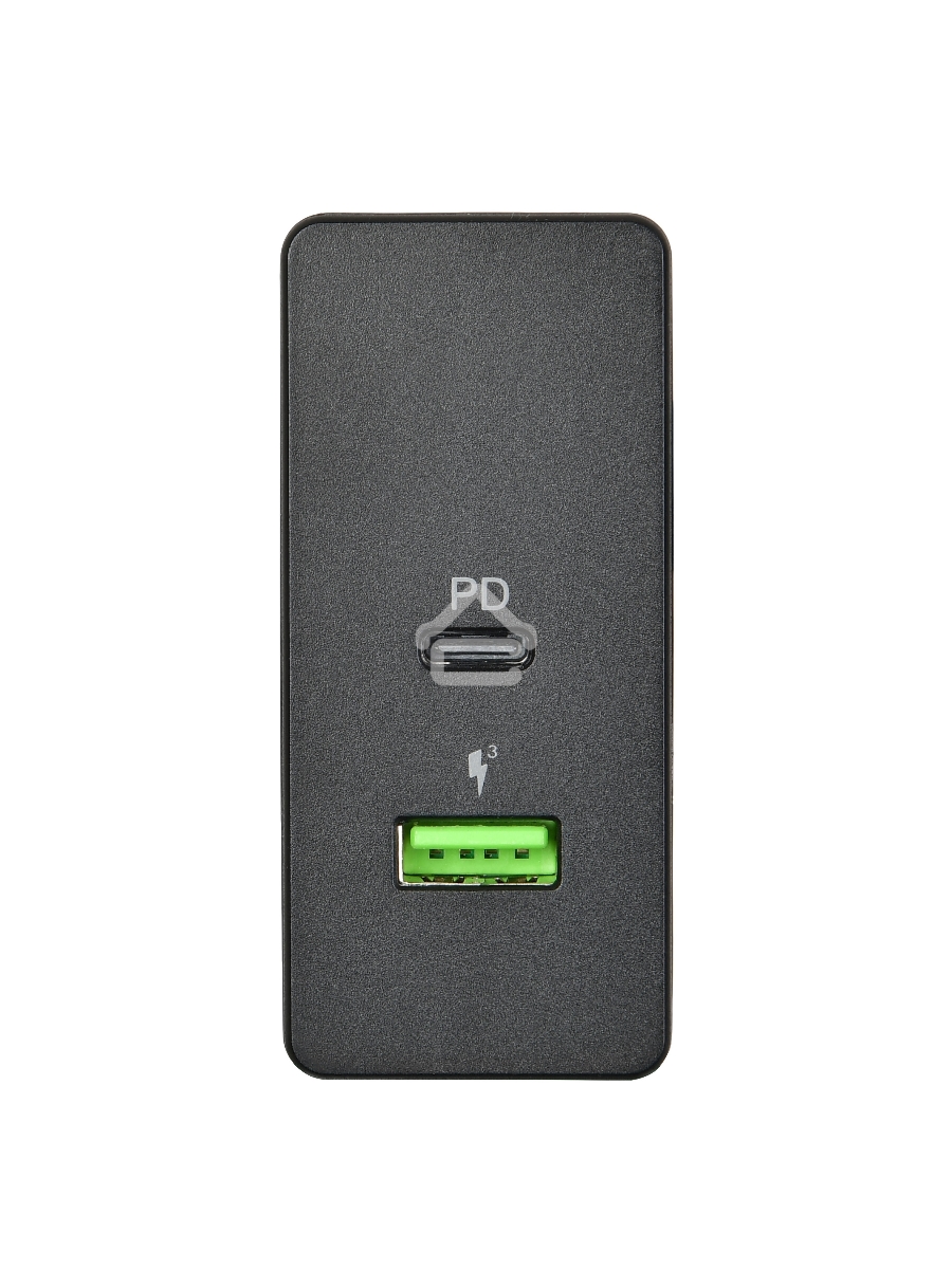Сетевое зарядное устройство  ACD-P602W-V1B 60Вт, 2xUSB 1PD+1QC, 3.6~20В/3А RTL