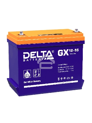 Батарея Delta GX 12-55 (55 А\ч, 12В) свинцово- кислотный аккумулятор