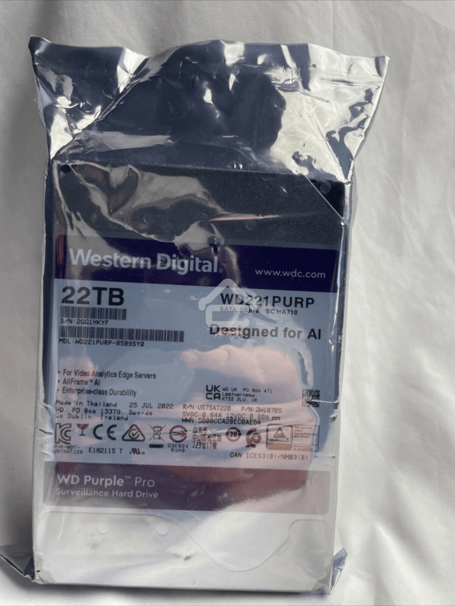 Жесткий диск Western Digital Purple PRO WD221PURP 22TB 3.5