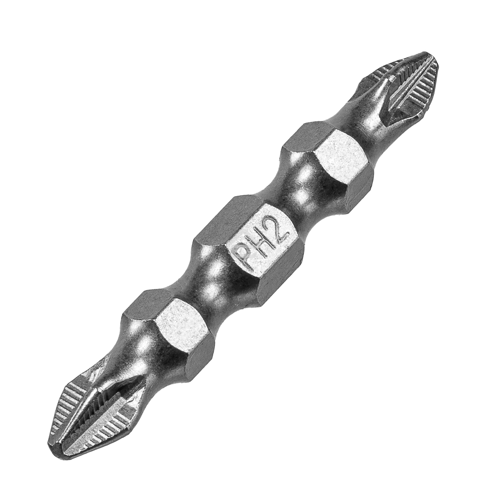 Набор бит Denzel двухстор., PH2-PZ2х45 мм, сталь S2, 10 шт.