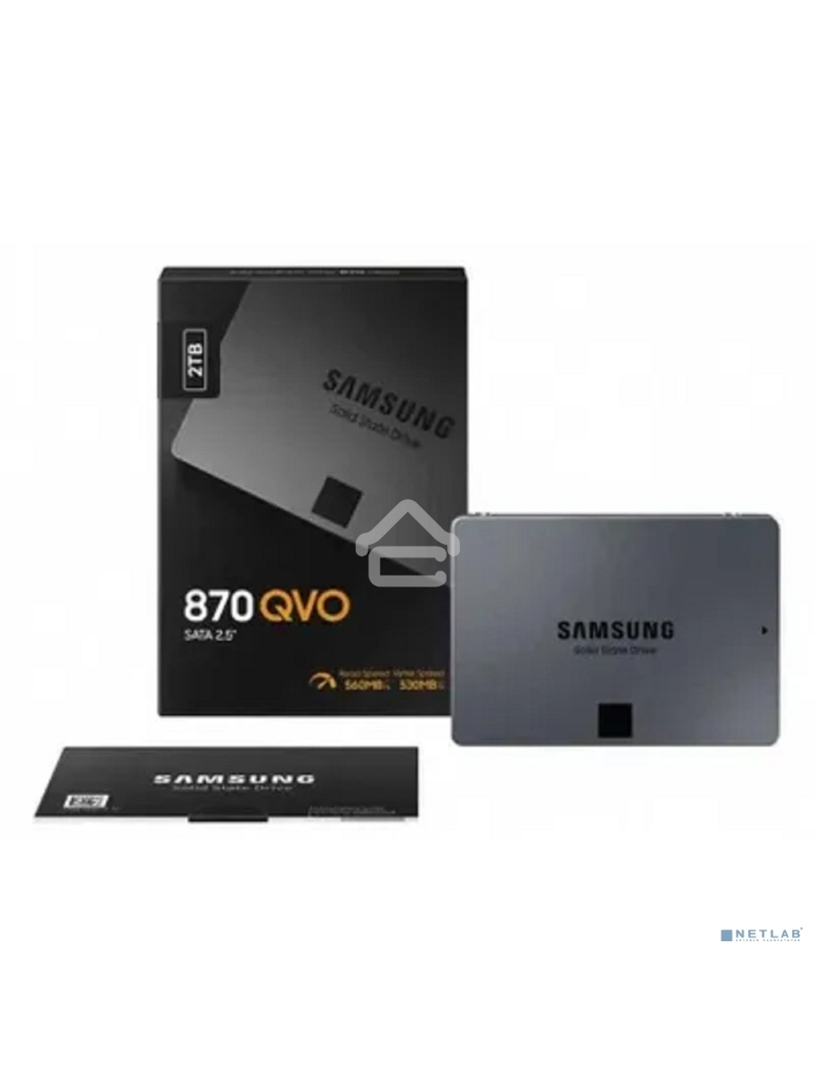 Накопитель SSD Samsung 870 QVO, 2TB, SATA III, 2.5