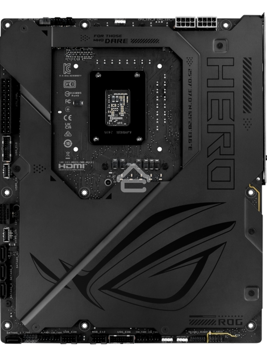 Материнская плата ASUS ROG MAXIMUS Z890 HERO BTF, LGA1851, Intel Z890, 4xDDR5, 4xSATA, 6xM.2, 1xPCIe 5.0 x16, 1xPCIe 4.0 x4, 1xPCIe x1, 1xHDMI, 2xUSB-C (Thunderbolt 4), 1xUSB-C 3.2 Gen 2, 4xUSB-A 3.2 Gen 2, 4xUSB-A 3.2 Gen 1, 2x2.5Gb LAN, Wi-Fi 7, Bluetoo